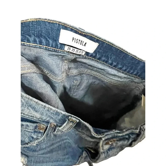 Pistola Charlie High Rise Side Zip Straight Leg Jeans - Picture 5 of 7